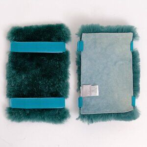 Natural Medical Classic Sheepskin Elbow Protectors | 2-Piece | Emerald | 10"x6"